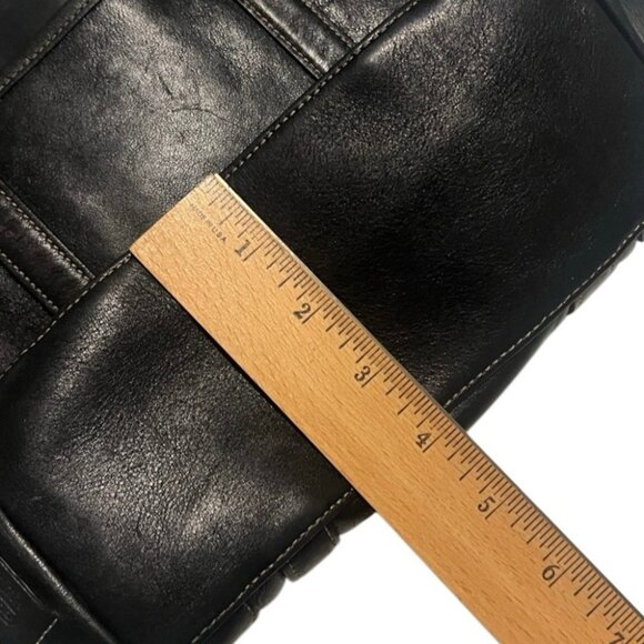 Coach Hampton Black Leather Shoulder Bag Tote 4462 - Picture 14 of 14